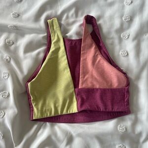 NWT Outdoor Voices Venus Crop Top Tangerine/Coral Small